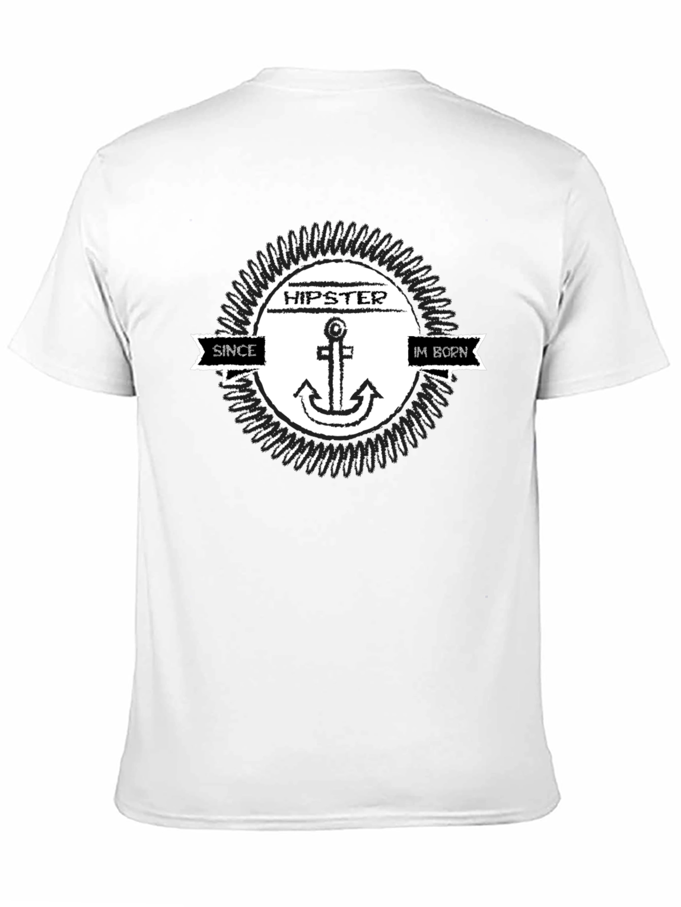Hipster Anchor T-Shirt - Since Im Born