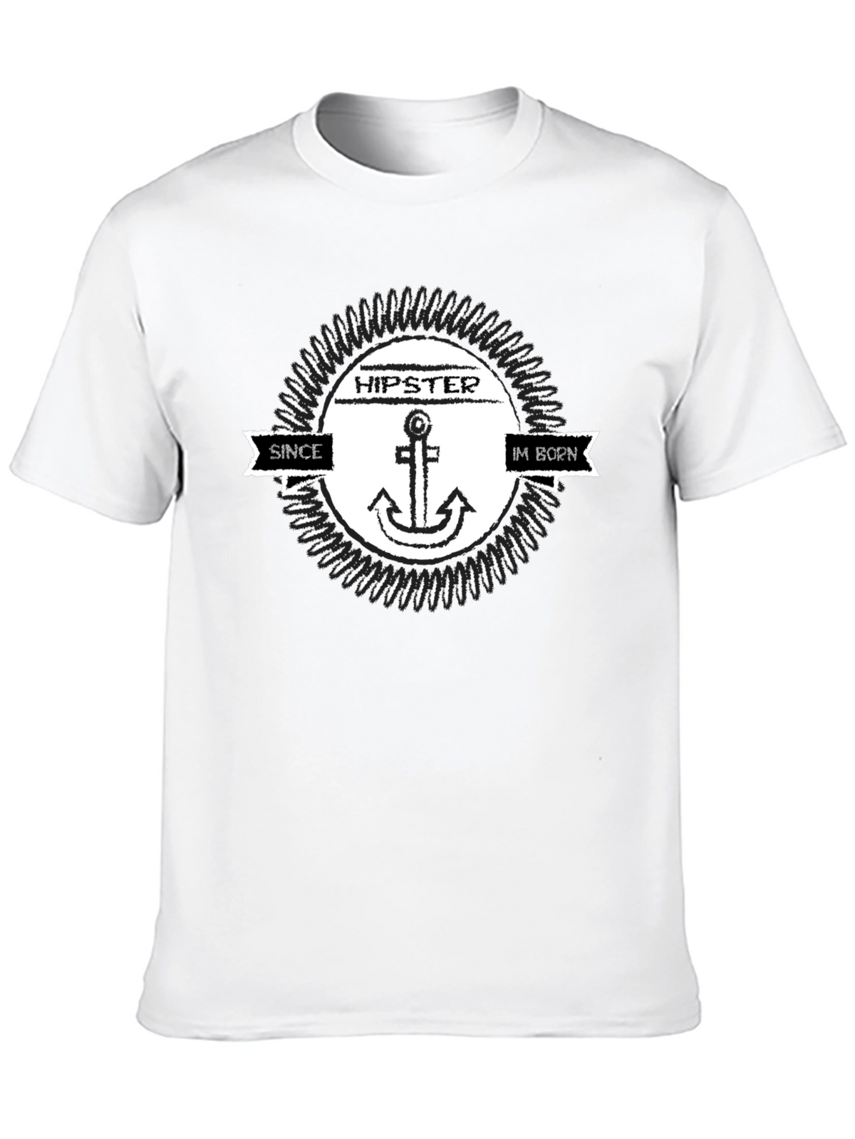 Hipster Anchor T-Shirt - Since Im Born