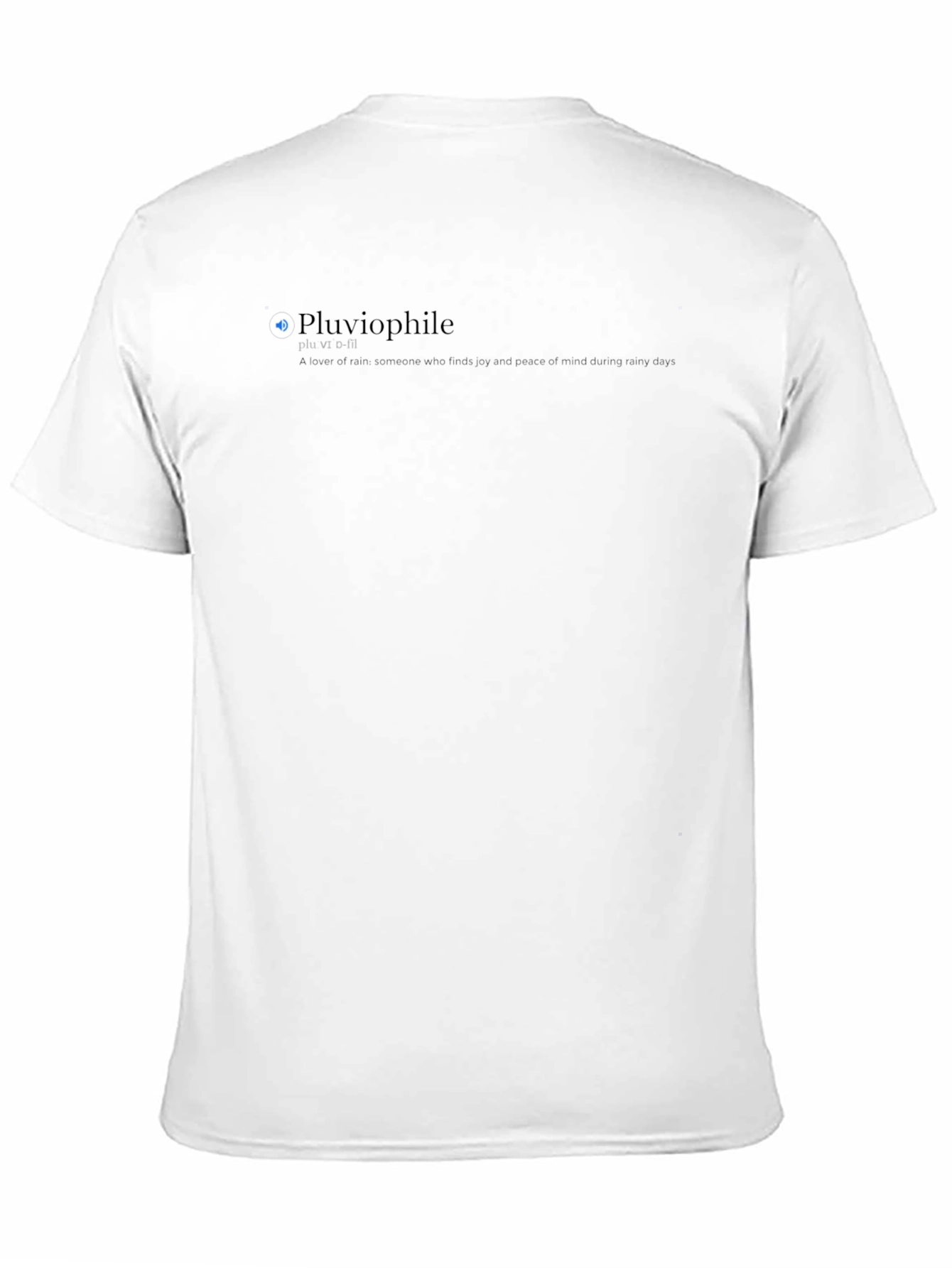 Pluviophile Black Tee - Love the Rain!