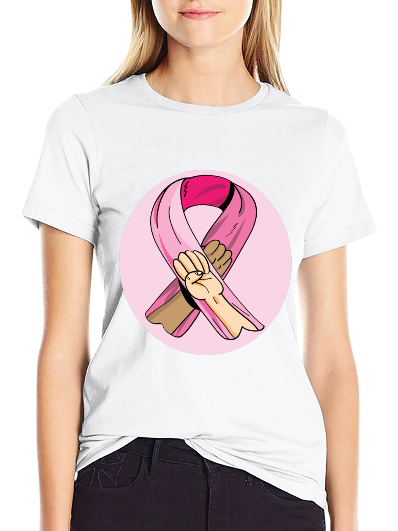 Breast Cancer Awareness Ribbon T-Shirt