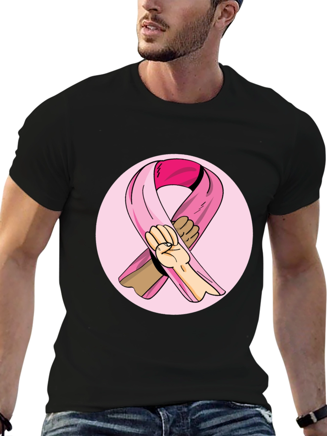 Breast Cancer Awareness Ribbon T-Shirt