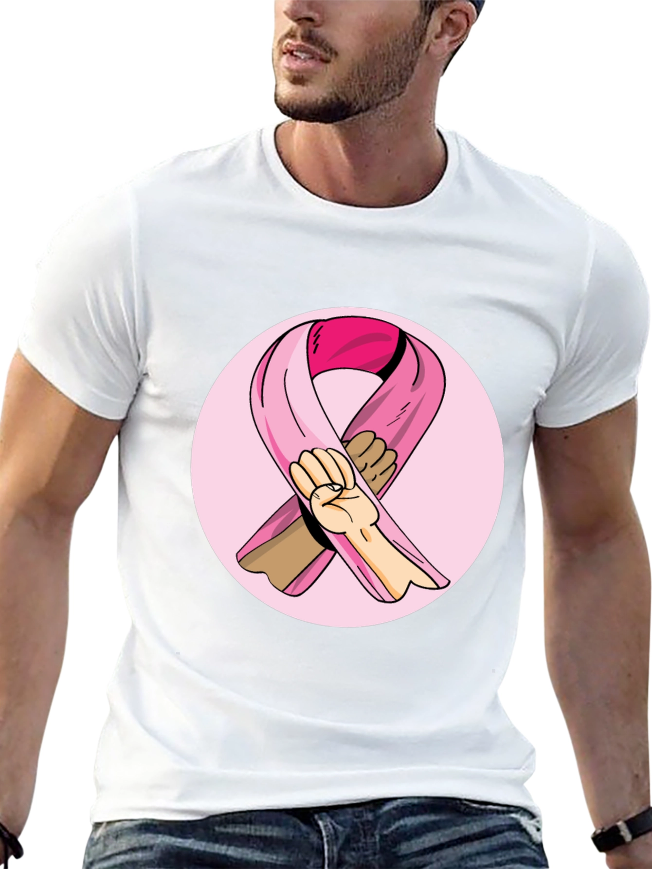 Breast Cancer Awareness Ribbon T-Shirt