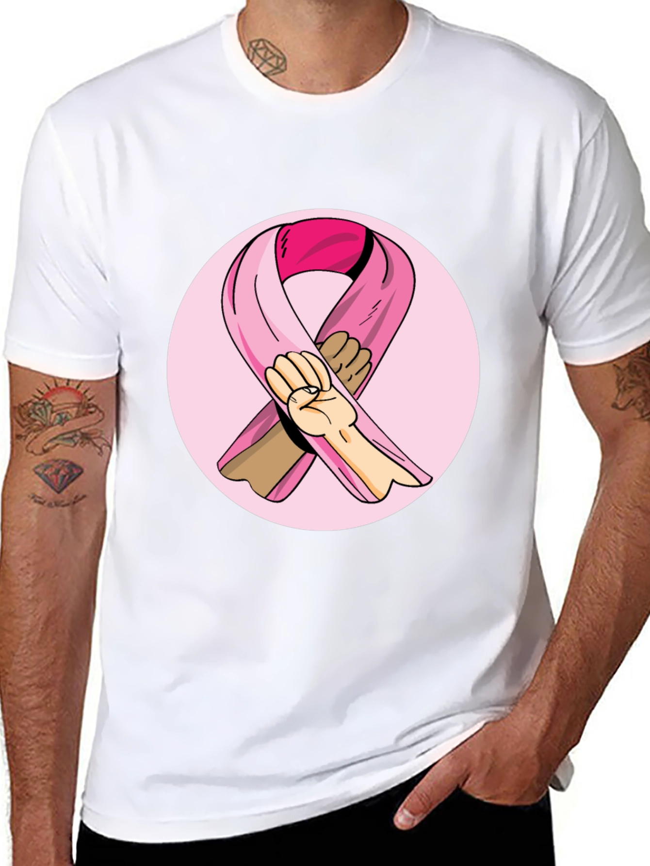 Breast Cancer Awareness Ribbon T-Shirt
