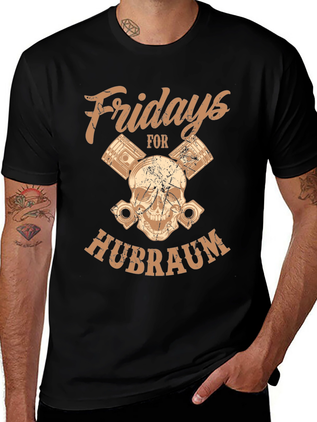Fridays for Hubraum Graphic Tee - Black