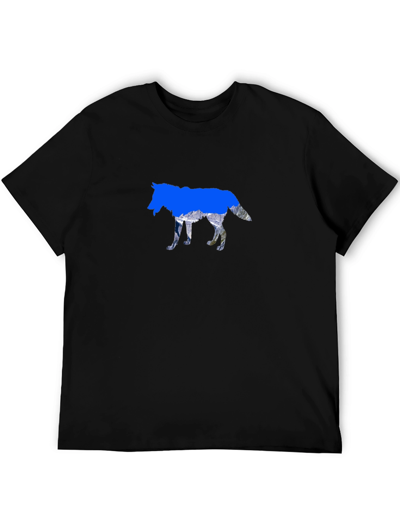 Wolf Silhouette Graphic Tee - Nature Inspired Design