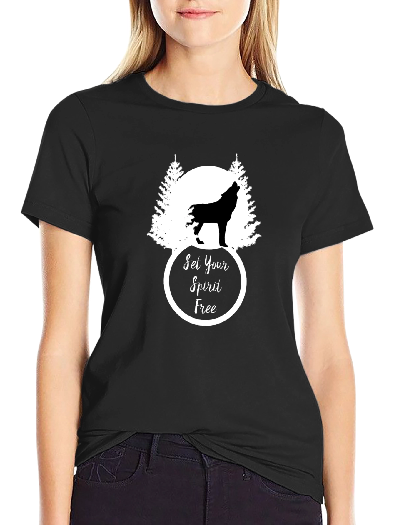 Set Your Spirit Free Wolf T-Shirt