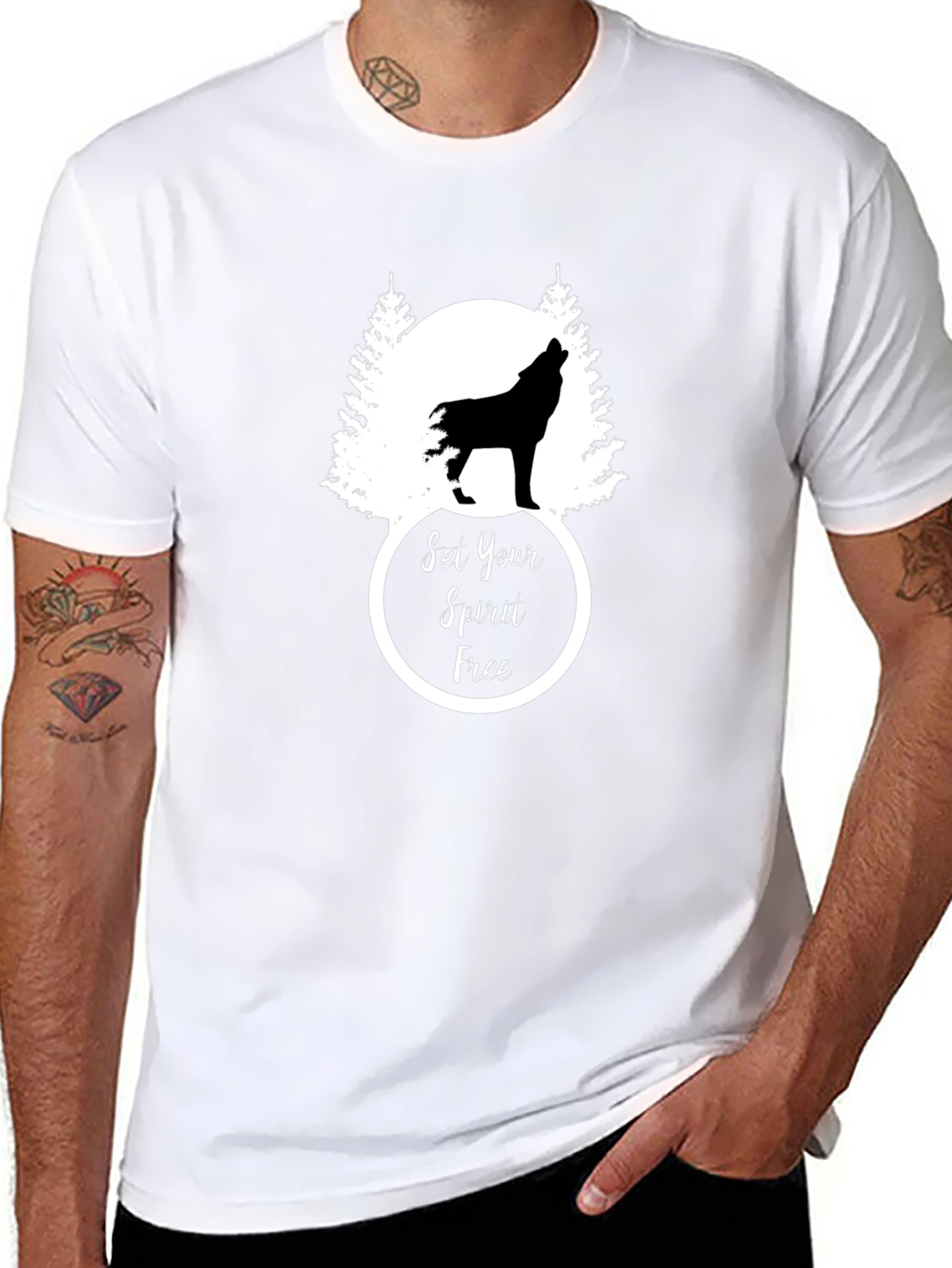 Set Your Spirit Free Wolf T-Shirt