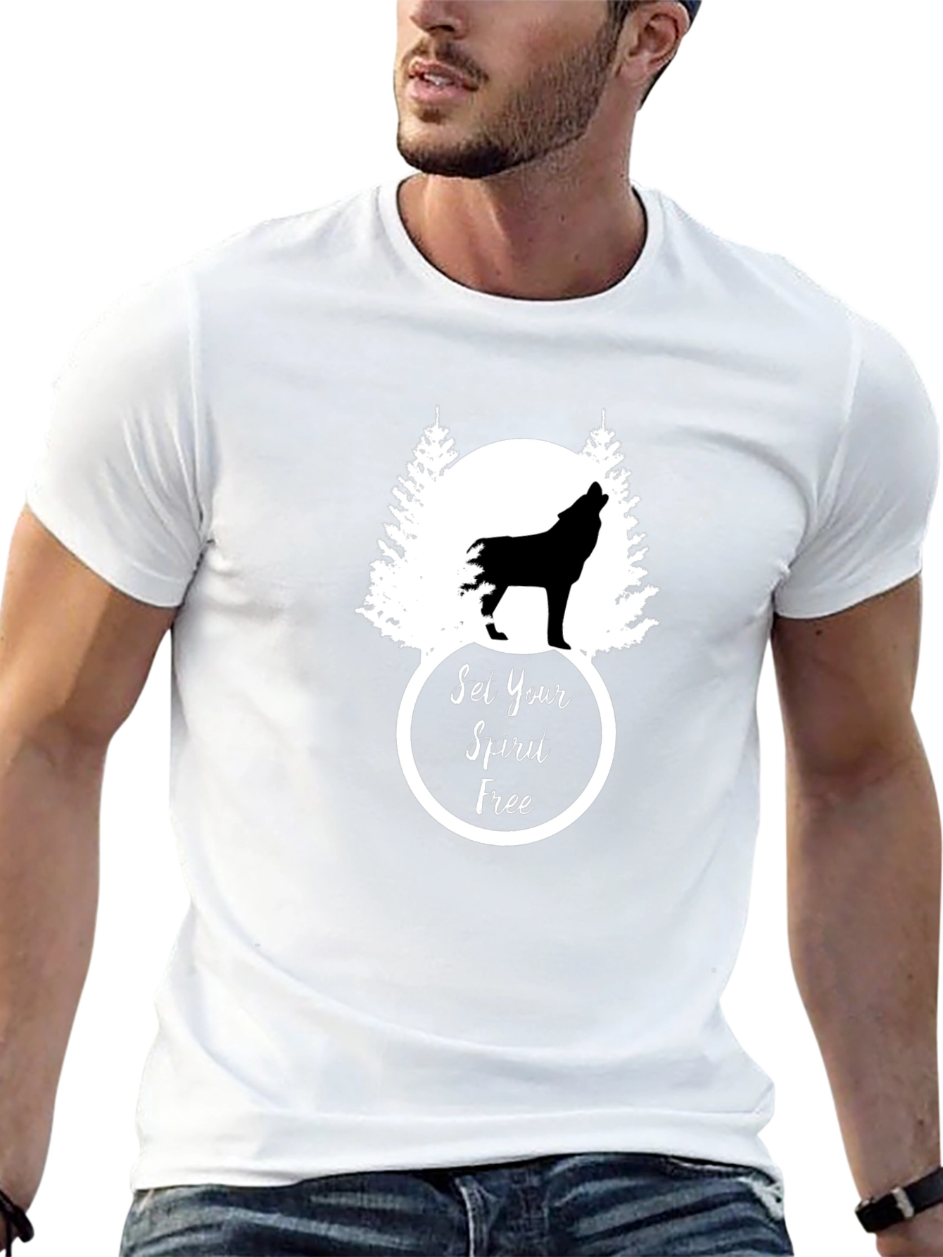 Set Your Spirit Free Wolf T-Shirt