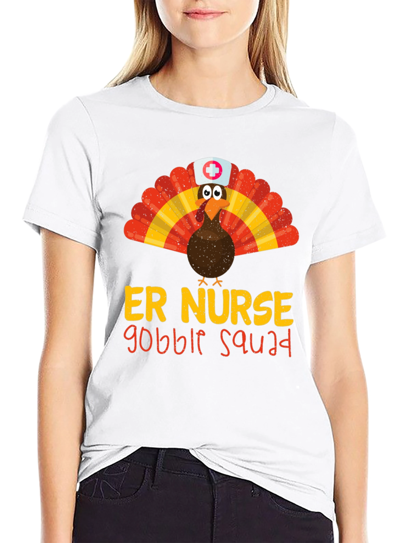 ER Nurse Gobble Squad Thanksgiving T-Shirt