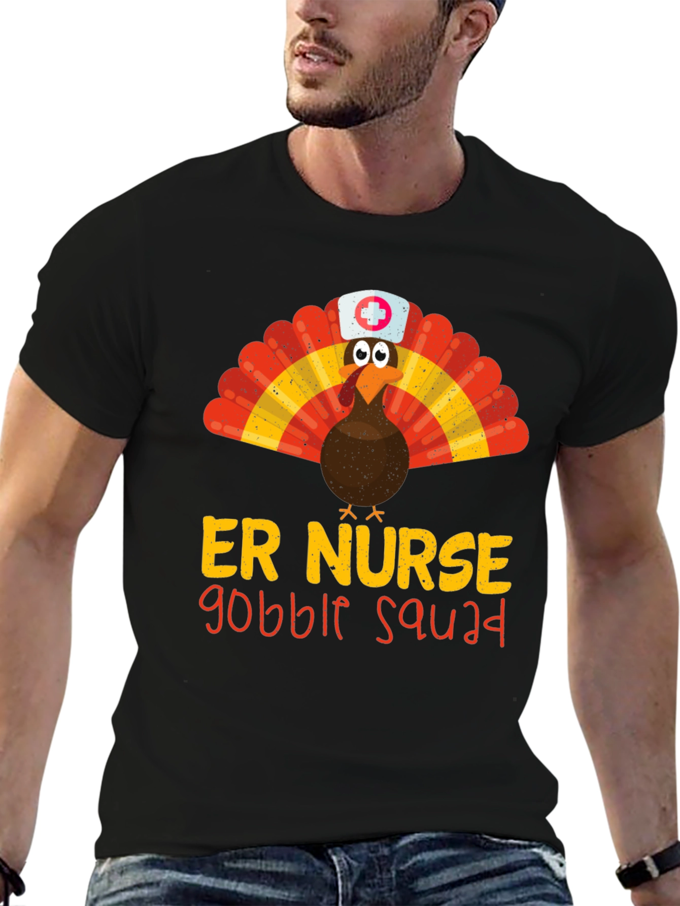 ER Nurse Gobble Squad Thanksgiving T-Shirt