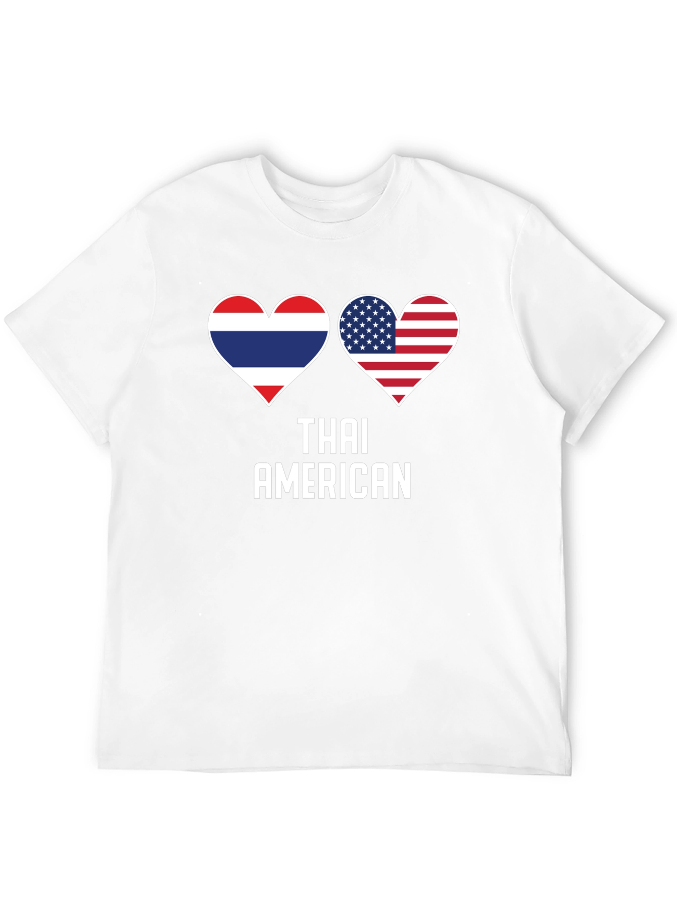 Thai American Flag Heart T-Shirt