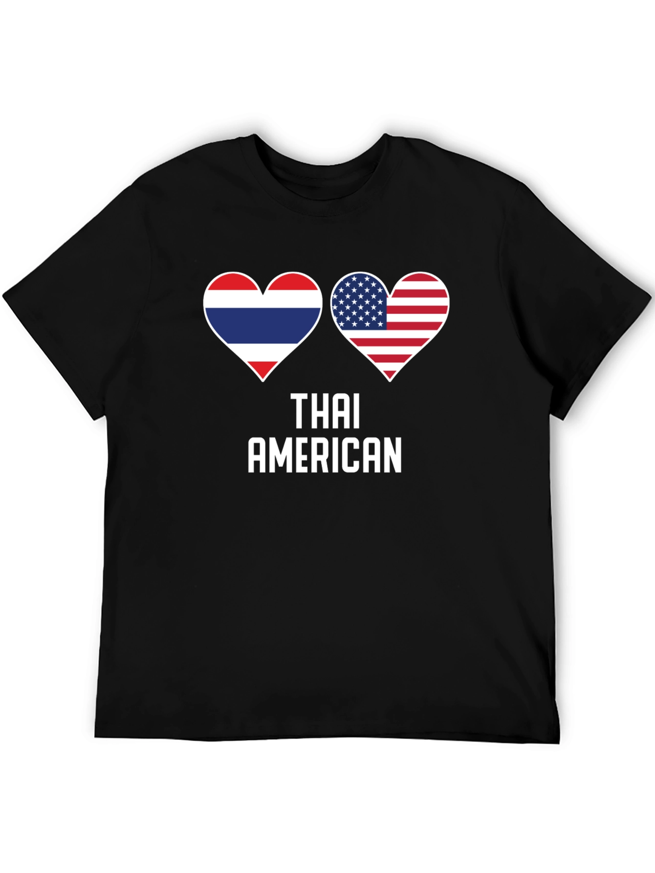 Thai American Flag Heart T-Shirt