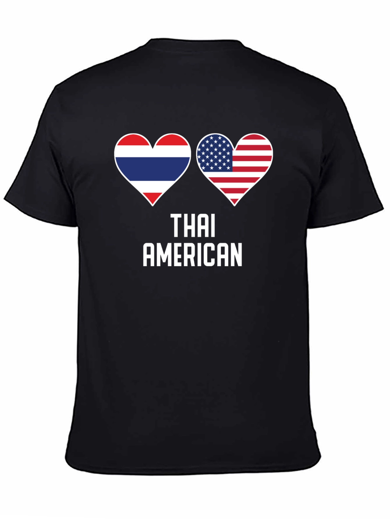 Thai American Flag Heart T-Shirt
