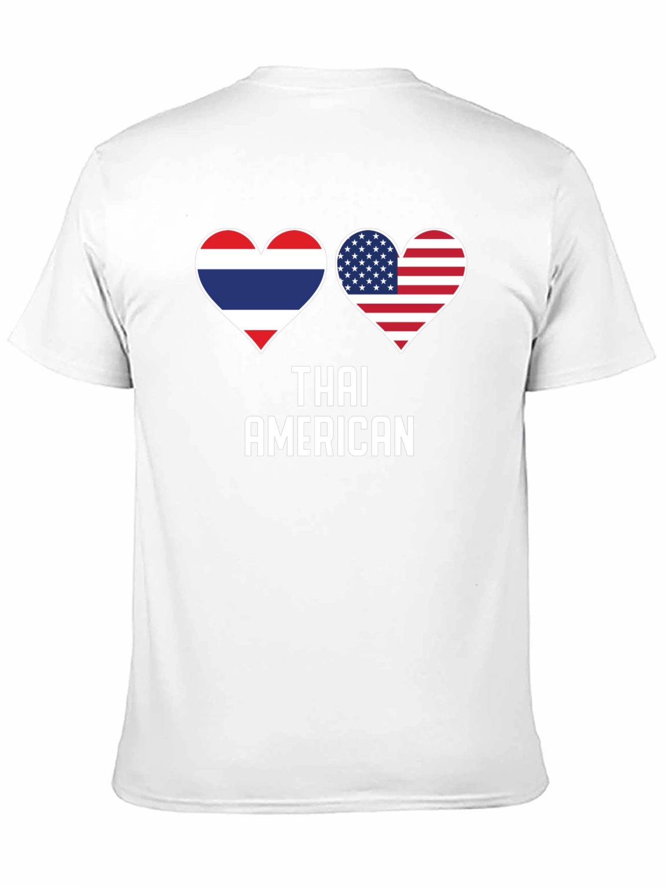 Thai American Flag Heart T-Shirt