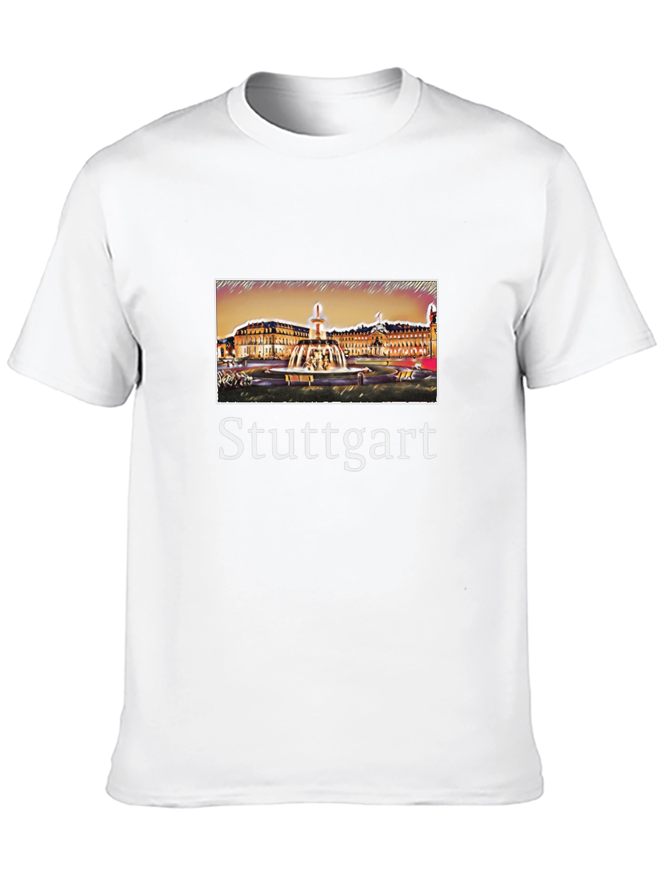Stuttgart Germany T-Shirt City Fountain