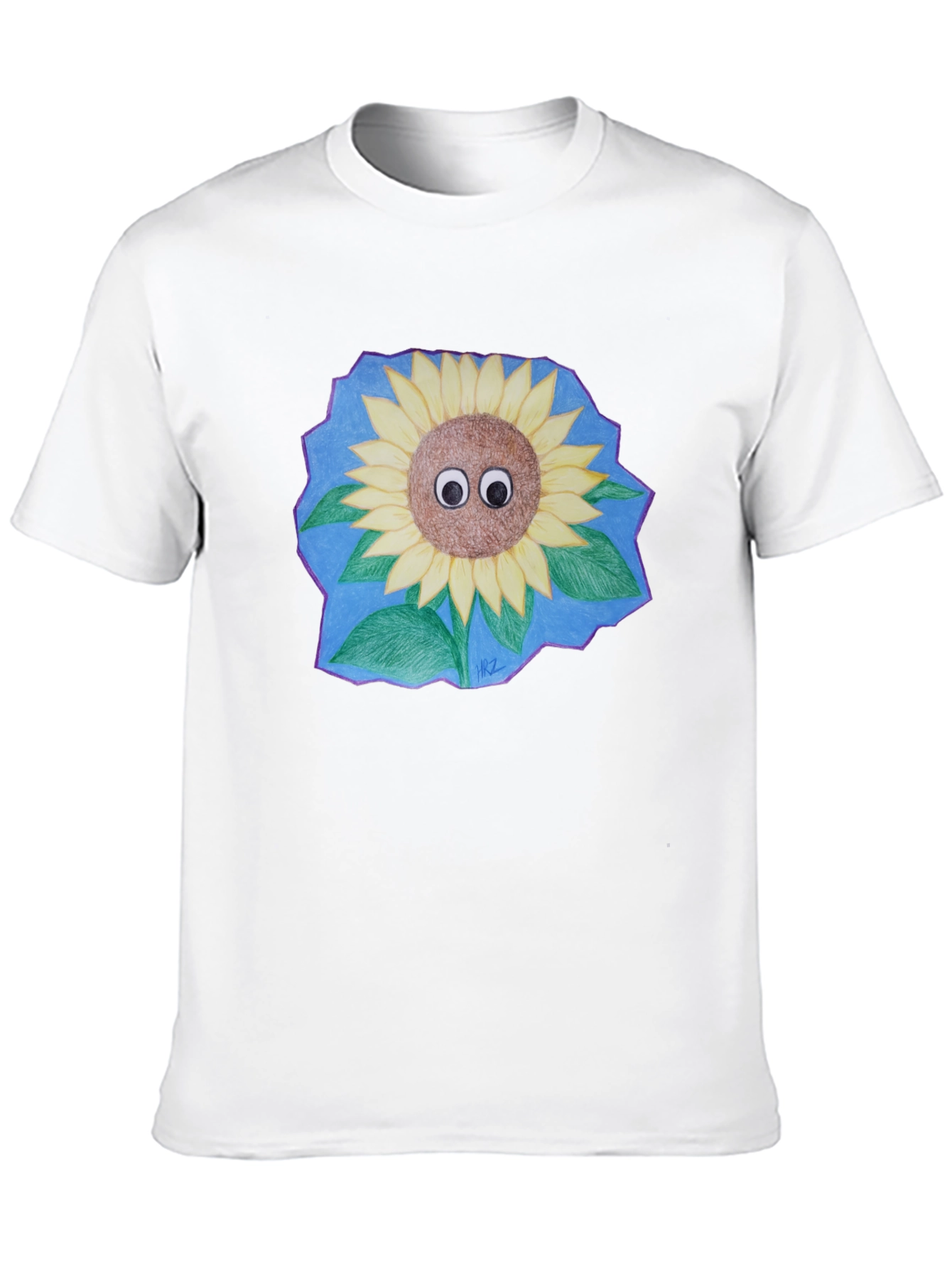 Sunflower Googly Eyes Graphic T-Shirt
