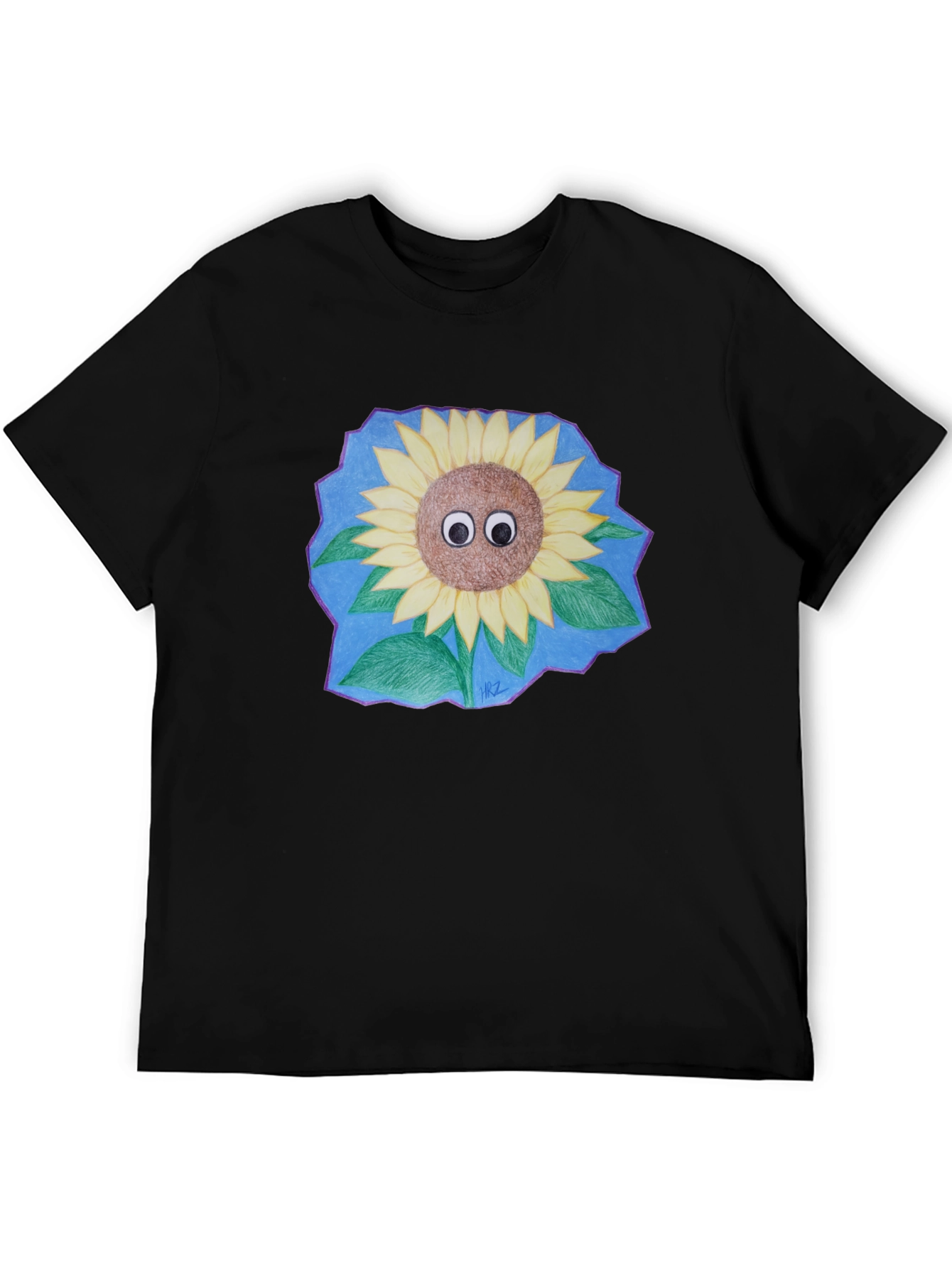 Sunflower Googly Eyes Graphic T-Shirt