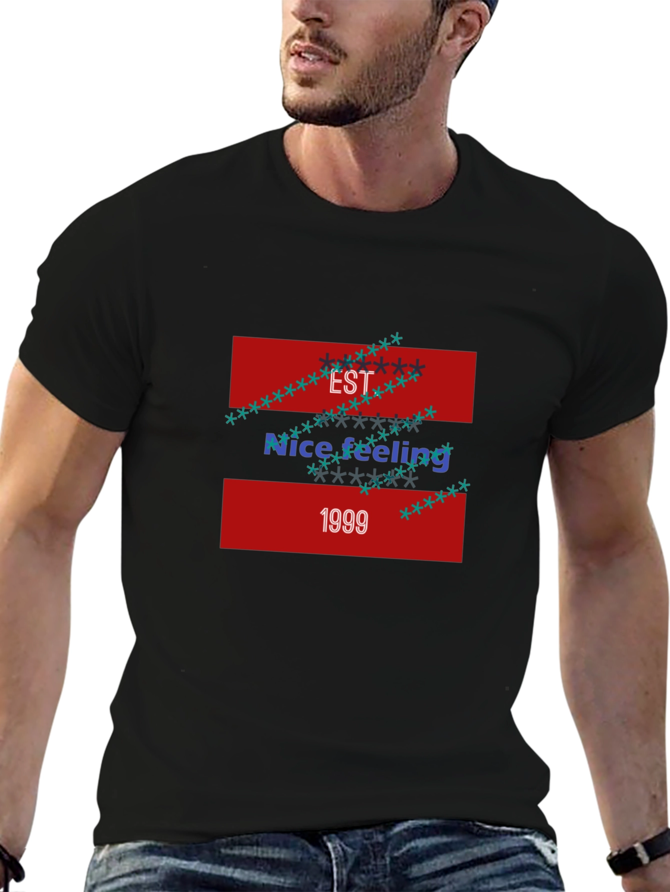 Est 1999 Graphic Tee - Mens Black T-Shirt