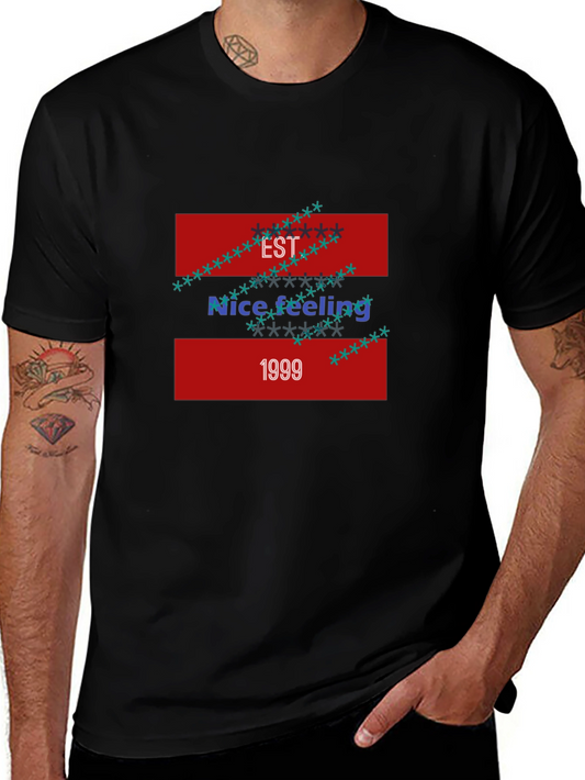 Est 1999 Graphic Tee - Mens Black T-Shirt