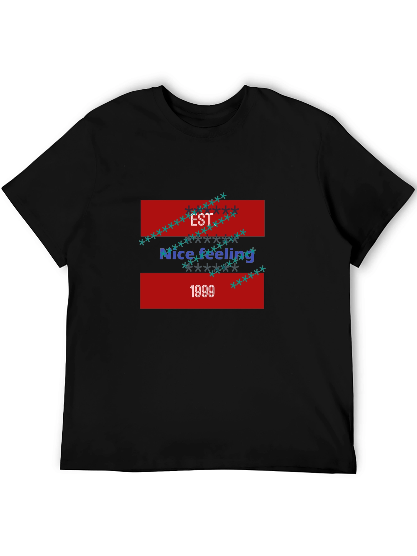 Est 1999 Graphic Tee - Mens Black T-Shirt