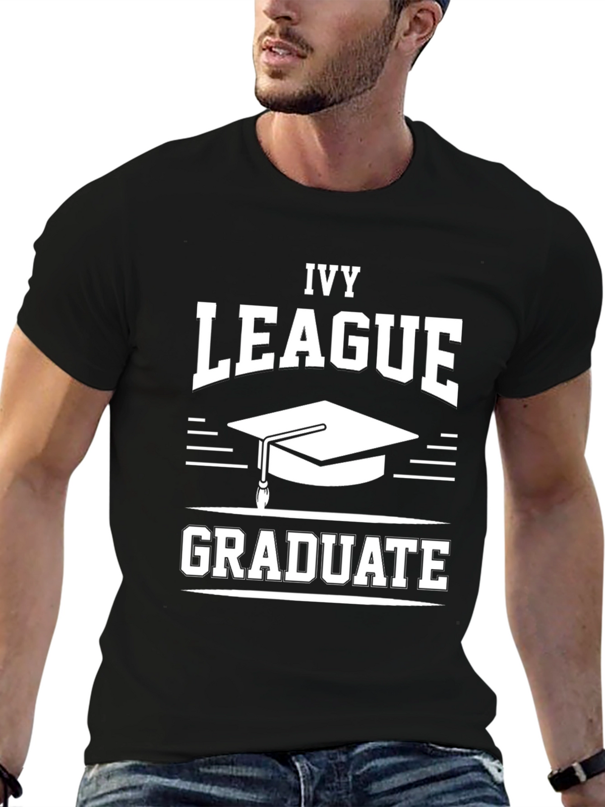 Ivy League Graduate Black T-Shirt