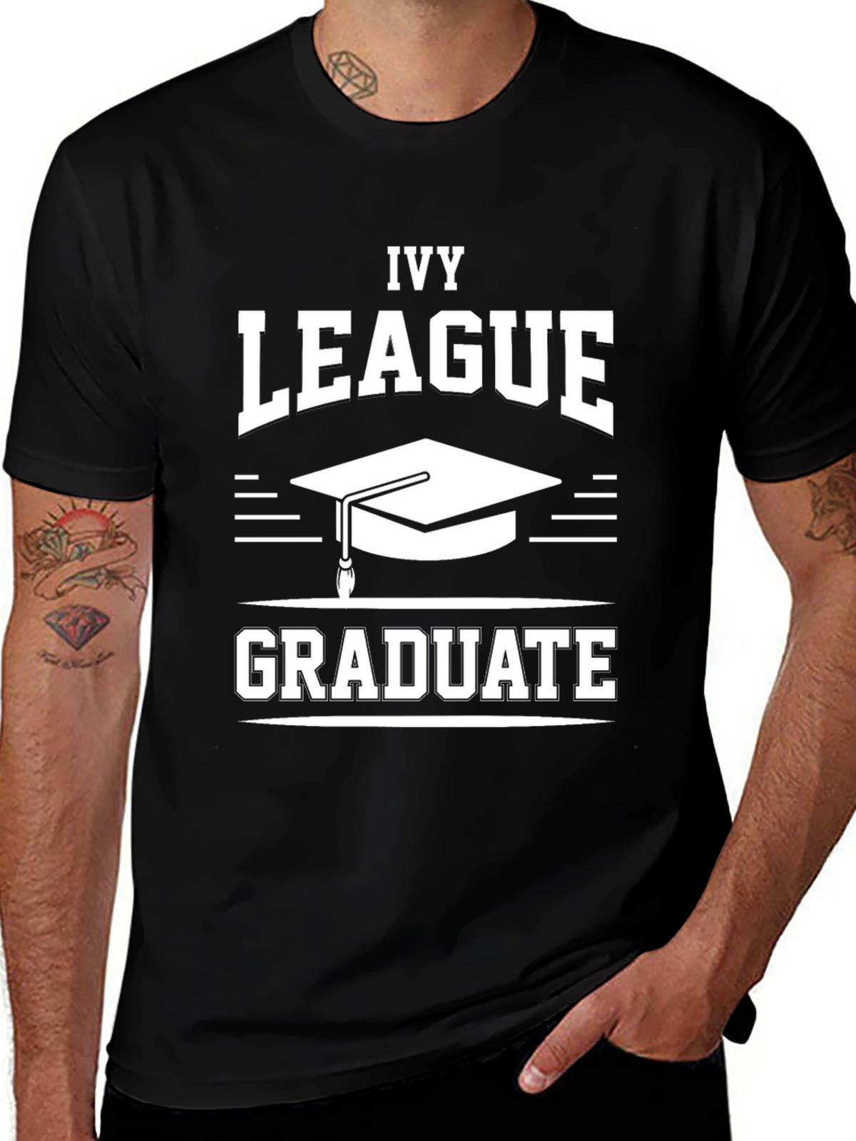 Ivy League Graduate Black T-Shirt