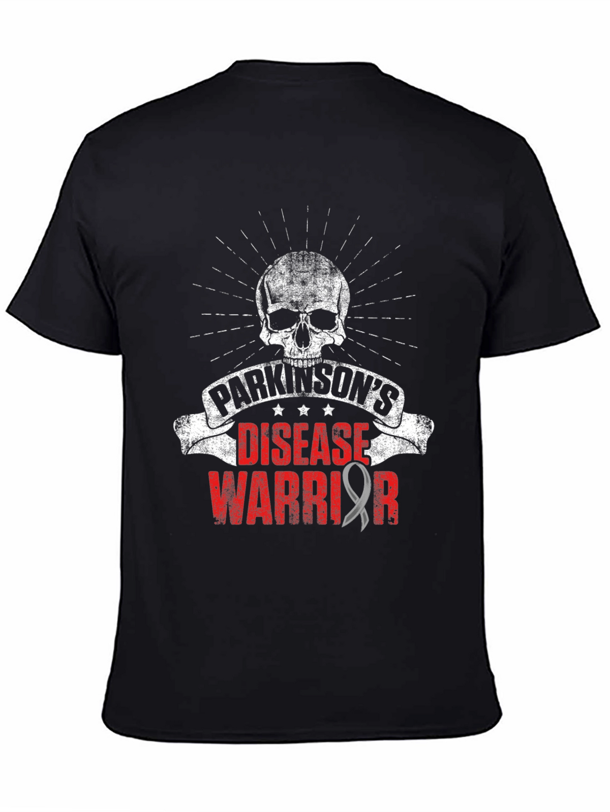 Parkinsons Disease Warrior T-Shirt - Skull Design