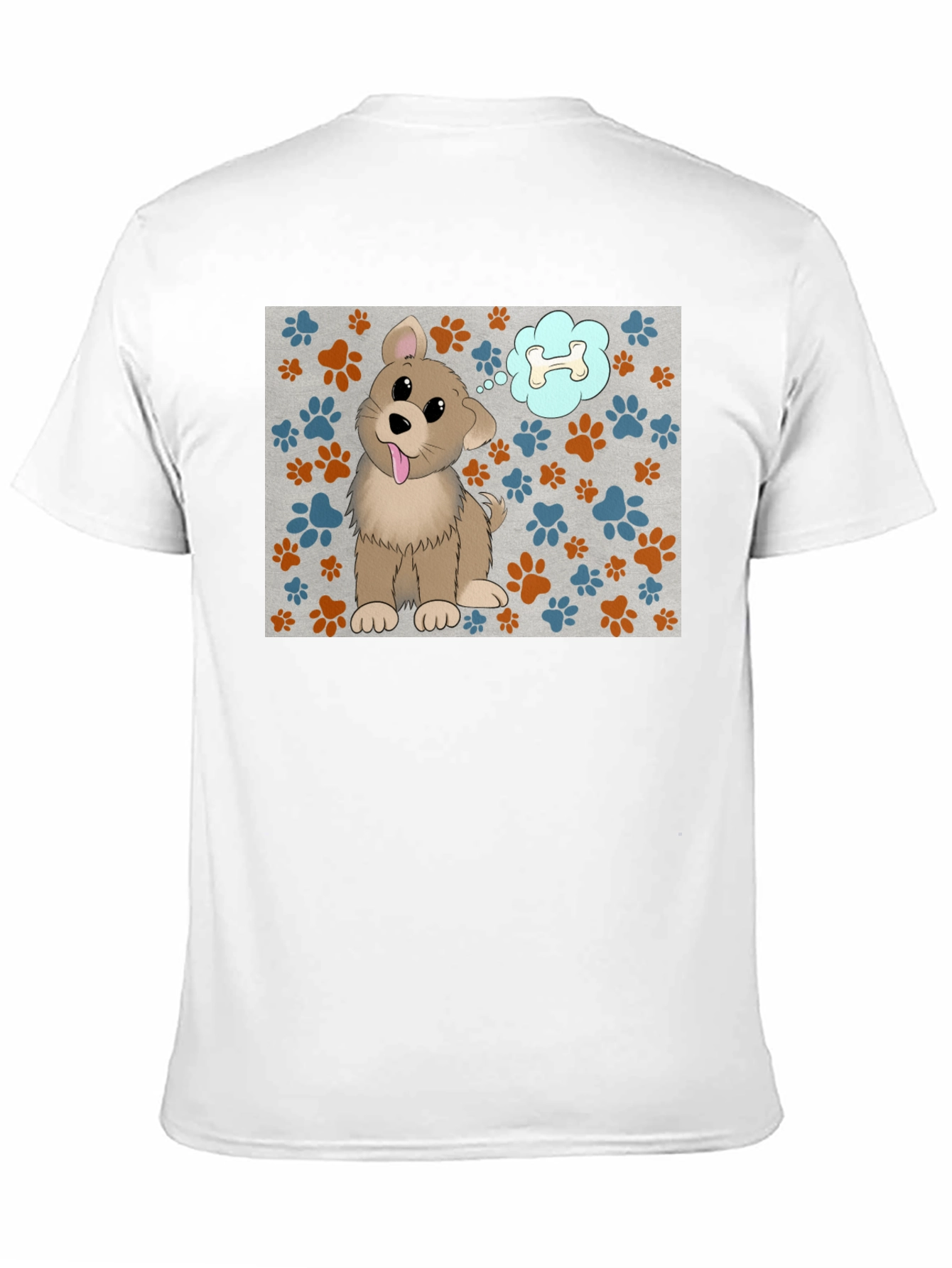 Dog Bone Dream T-Shirt - Cartoon Pet Graphic Tee