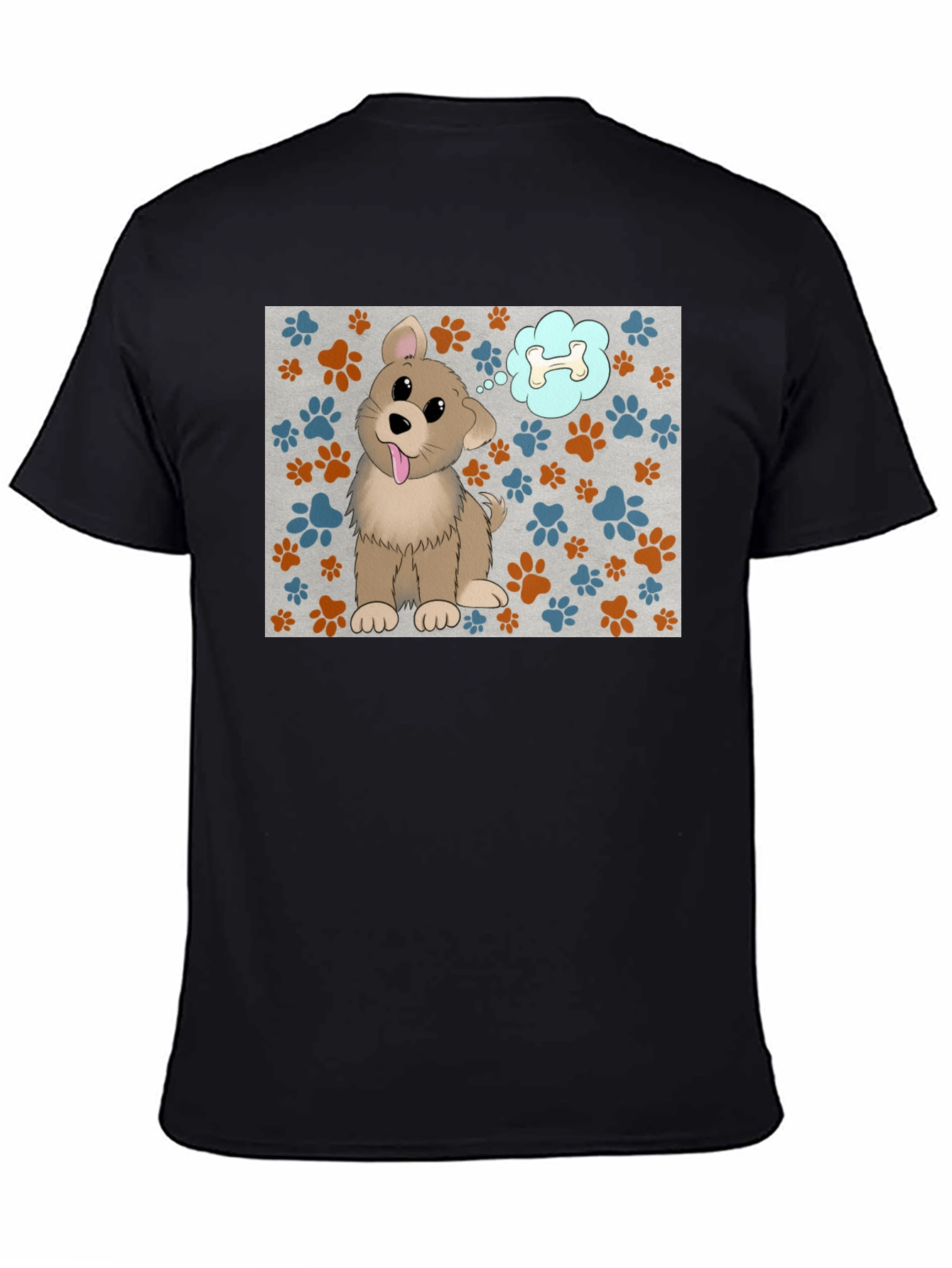 Dog Bone Dream T-Shirt - Cartoon Pet Graphic Tee