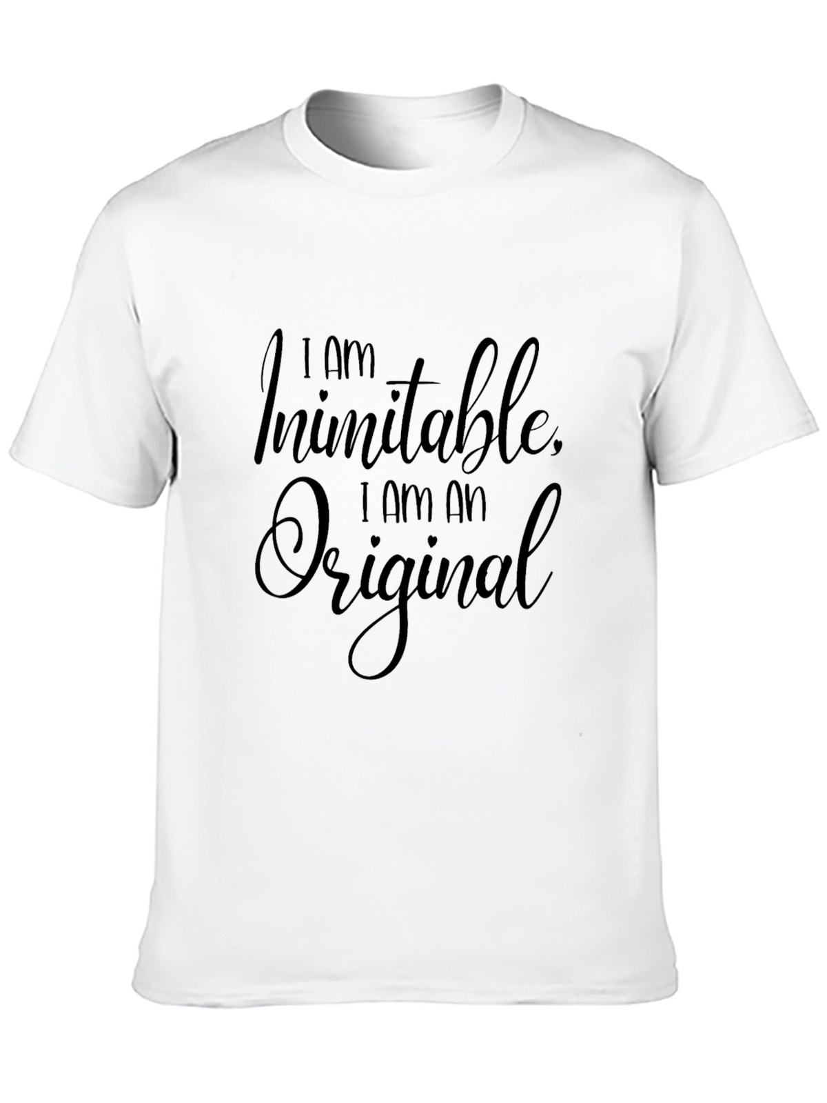 Inimitable Original Black Graphic T-Shirt