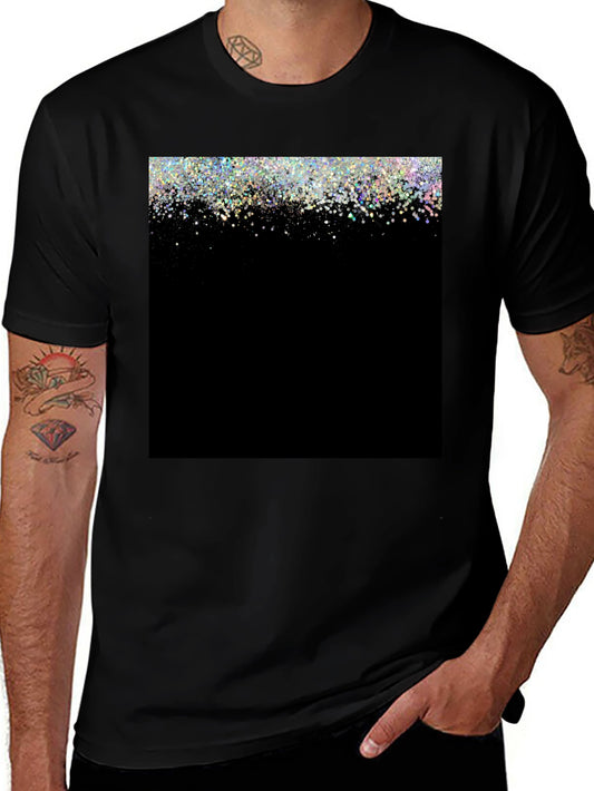 Sparkle Fade Black T-Shirt - Stylish & Trendy