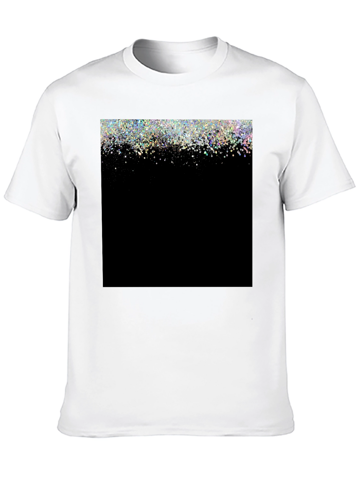 Sparkle Fade Black T-Shirt - Stylish & Trendy