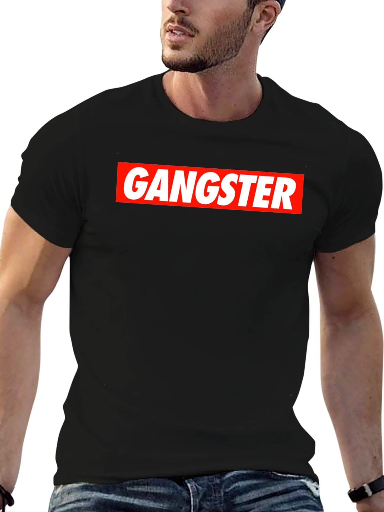Gangster Graphic T-Shirt - Bold Streetwear Style