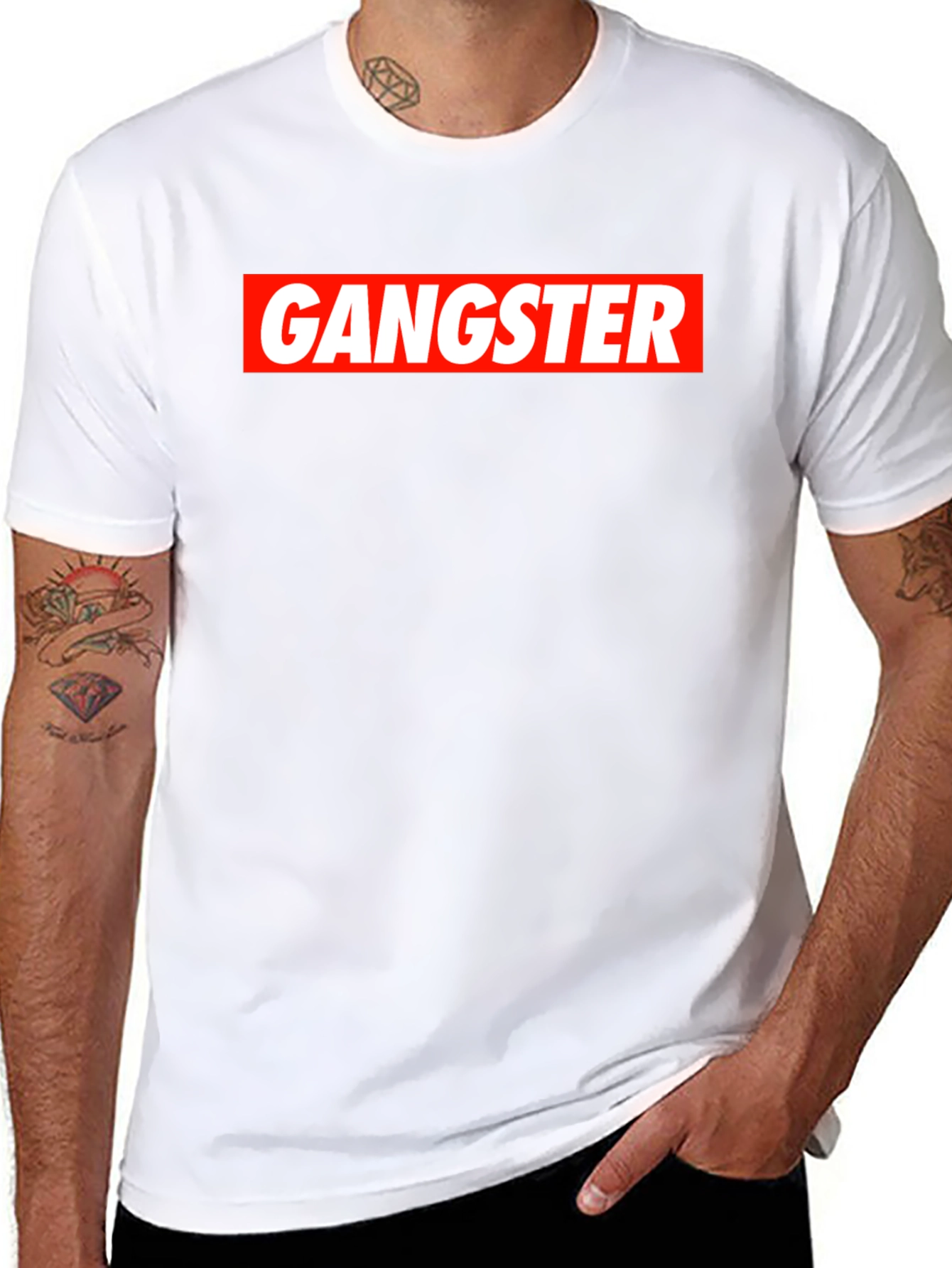Gangster Graphic T-Shirt - Bold Streetwear Style