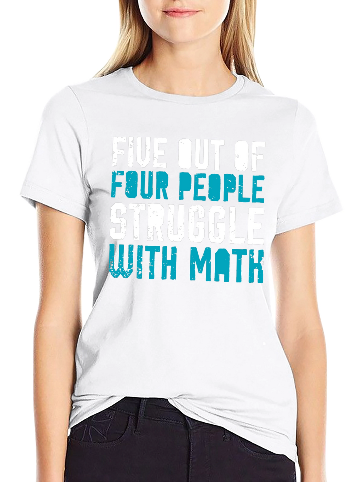 Funny Math T-Shirt: Five Out of Four People