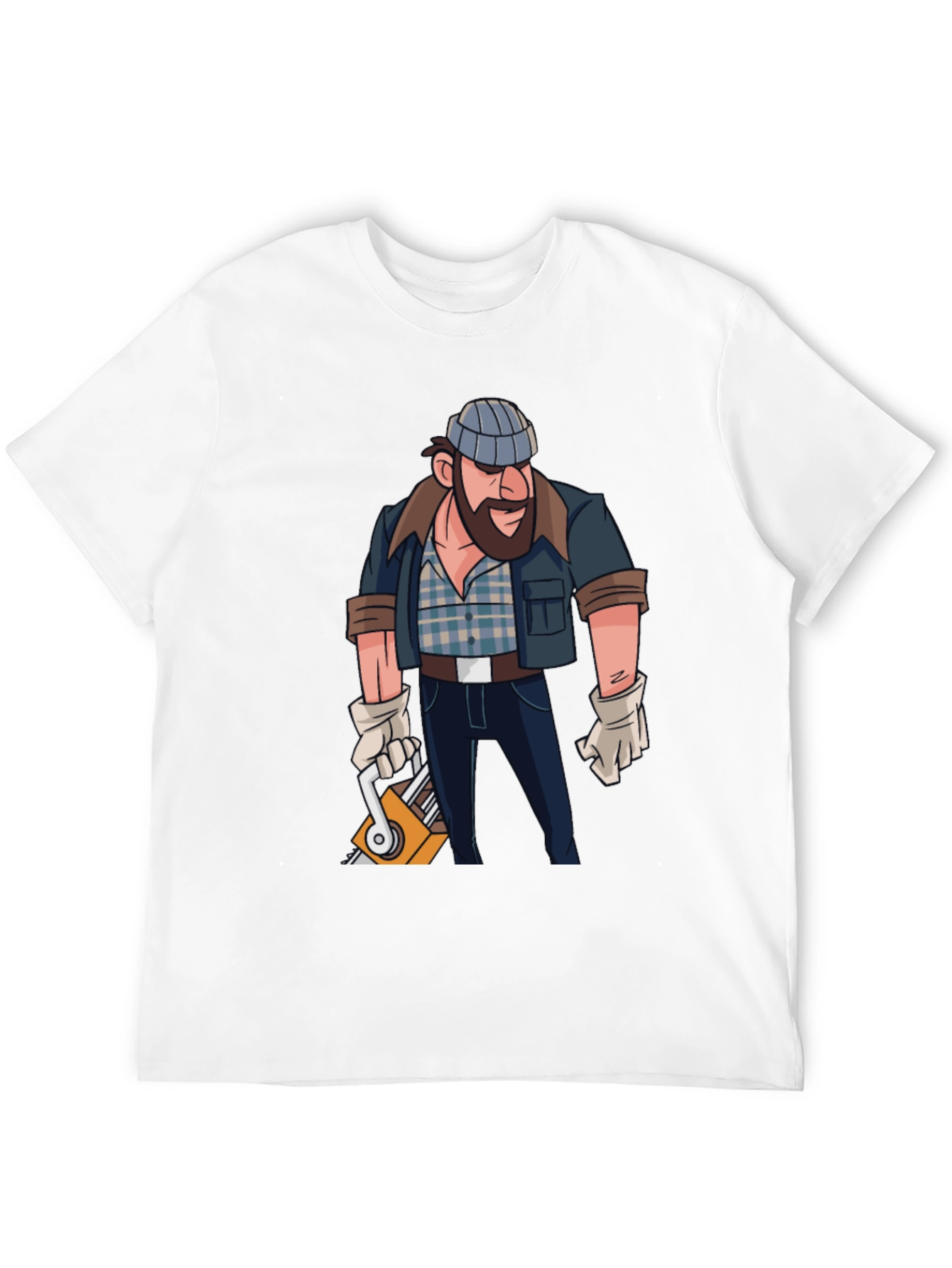 Lumberjack Cartoon Graphic T-Shirt