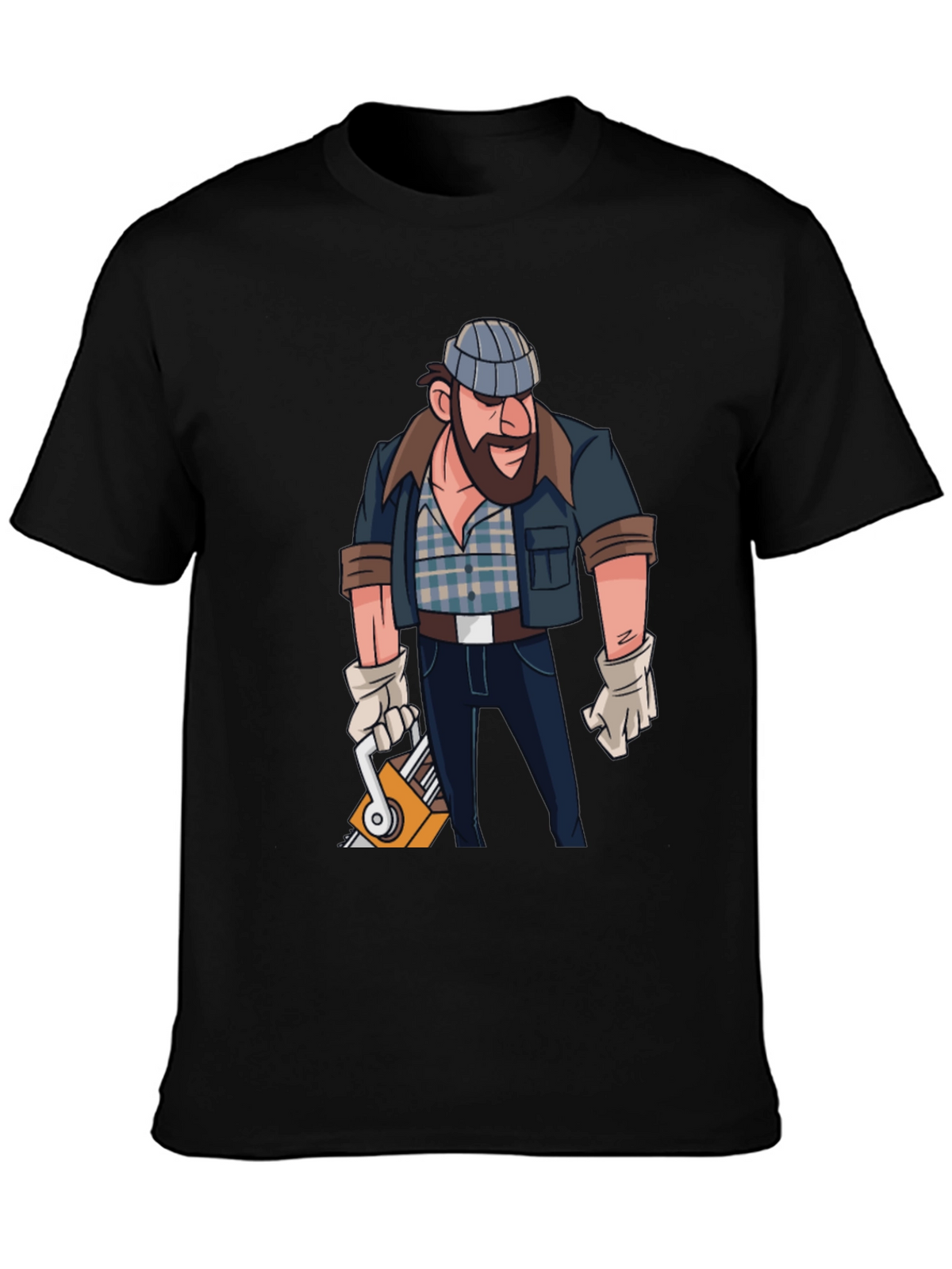 Lumberjack Cartoon Graphic T-Shirt
