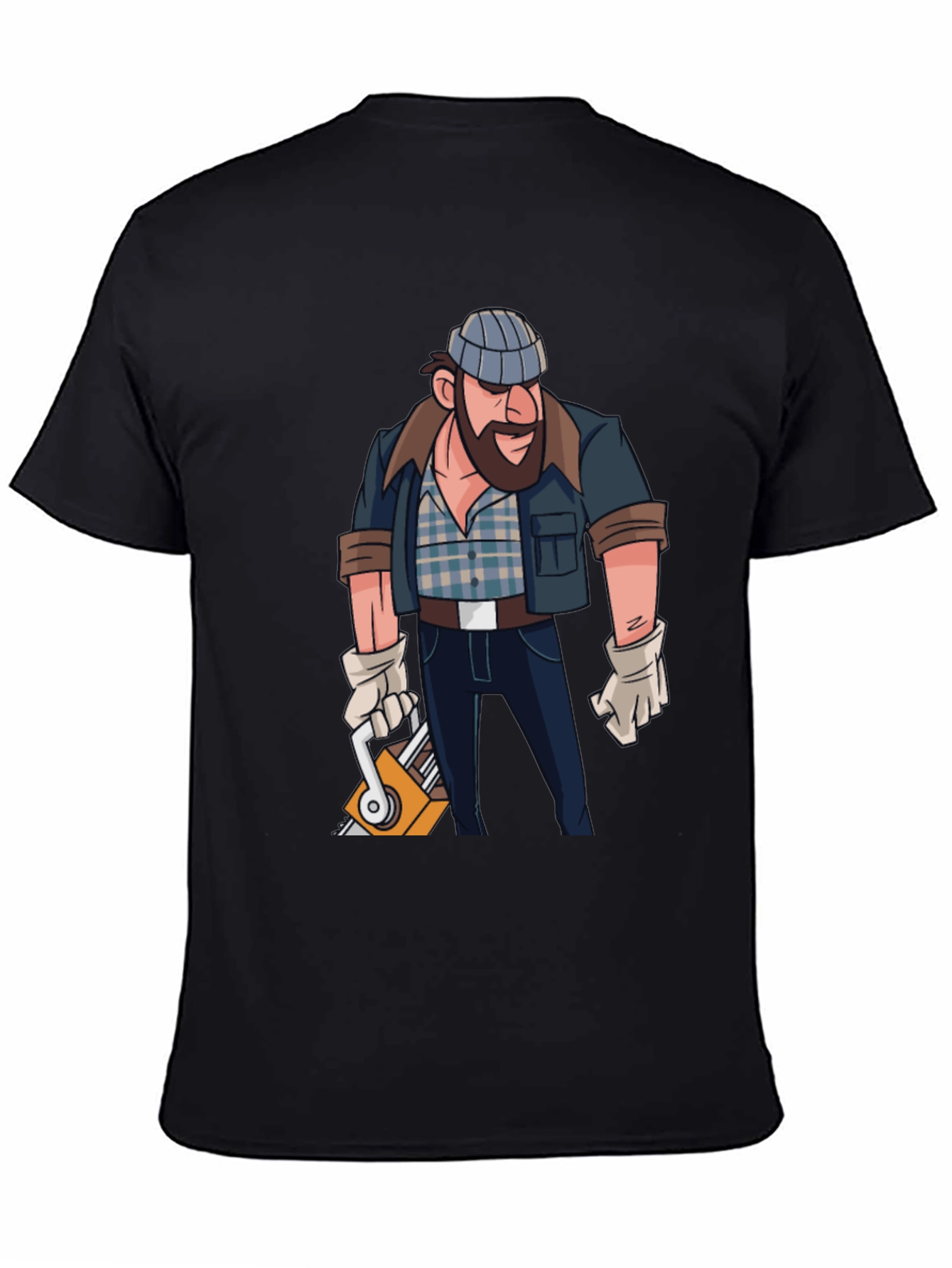 Lumberjack Cartoon Graphic T-Shirt