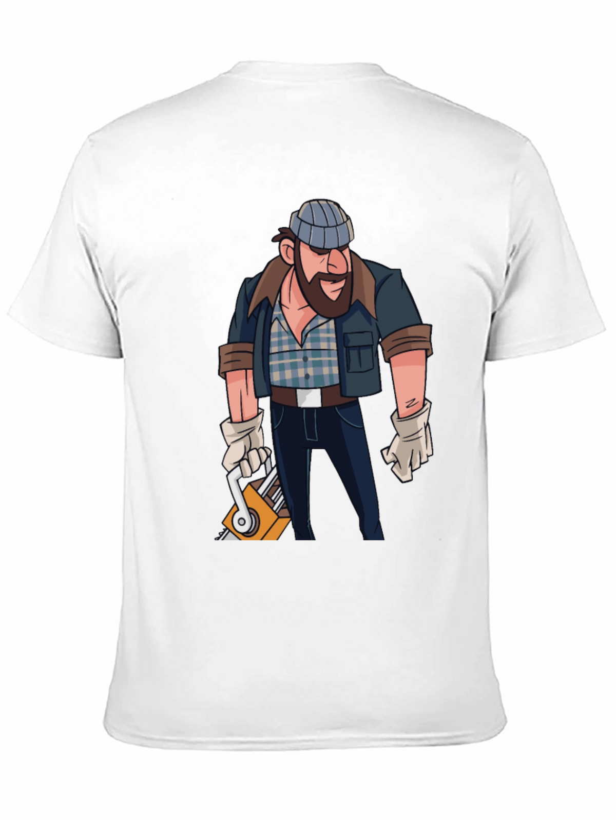 Lumberjack Cartoon Graphic T-Shirt