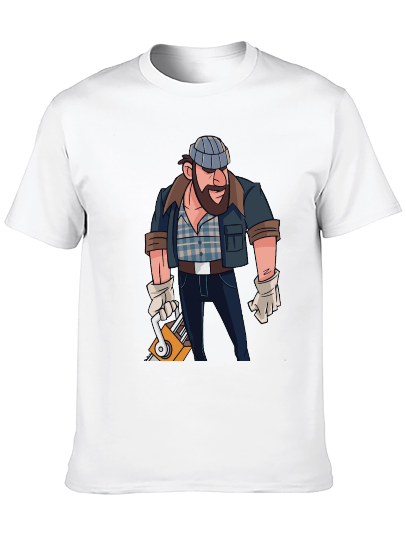 Lumberjack Cartoon Graphic T-Shirt