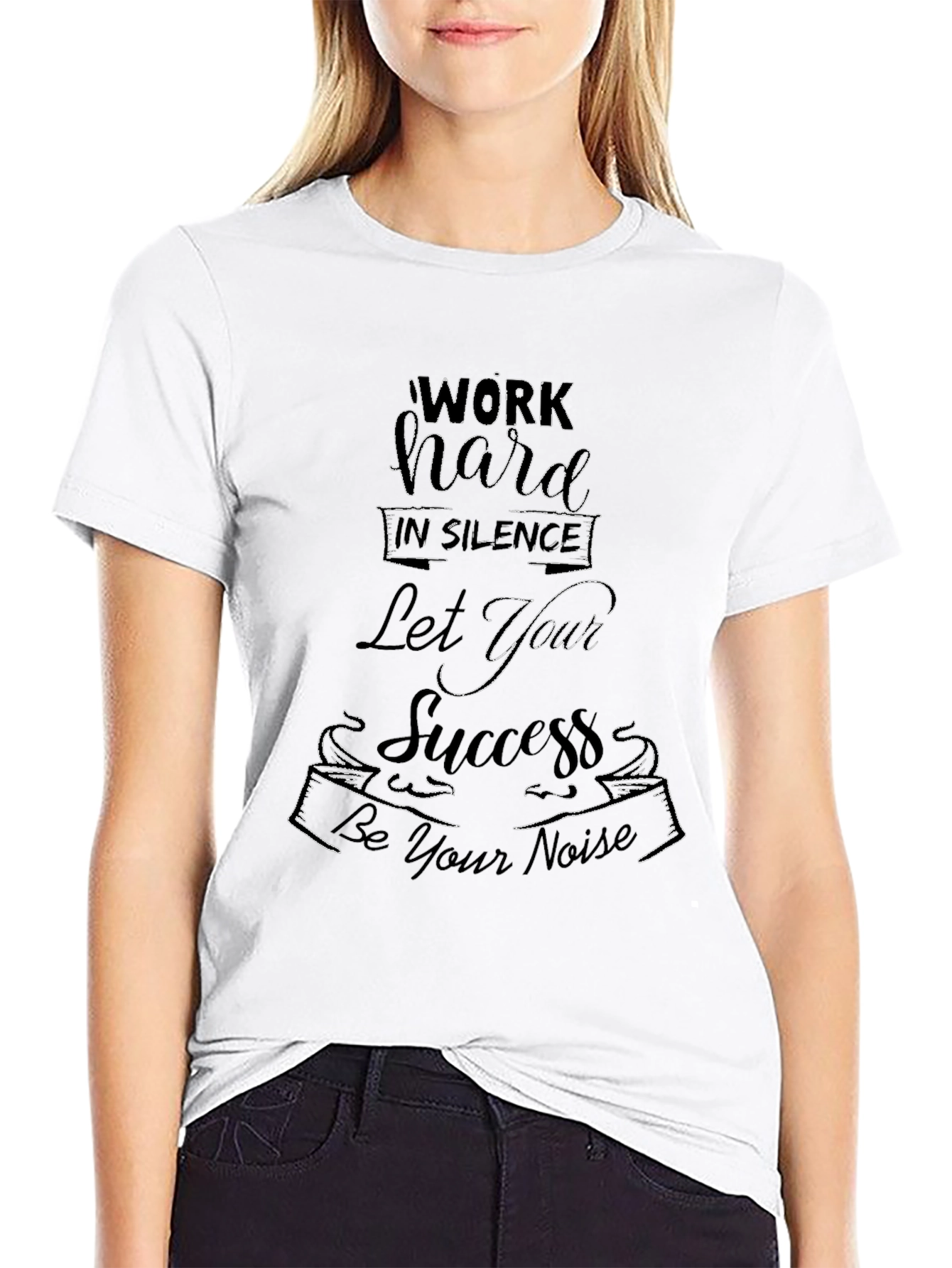 Work Hard in Silence Graphic Tee