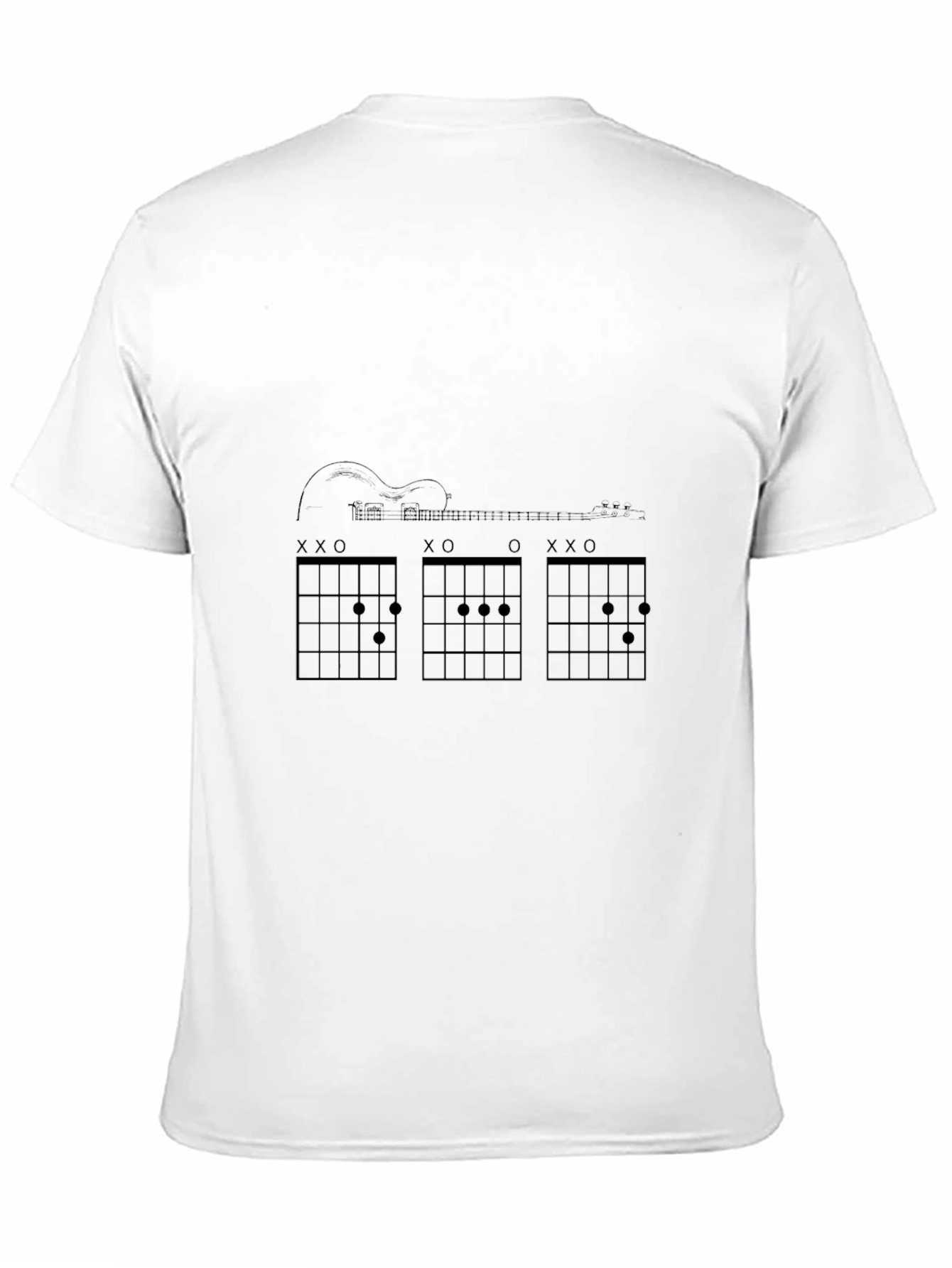 Guitar Chords Graphic Tee - Music Lover T-Shirt