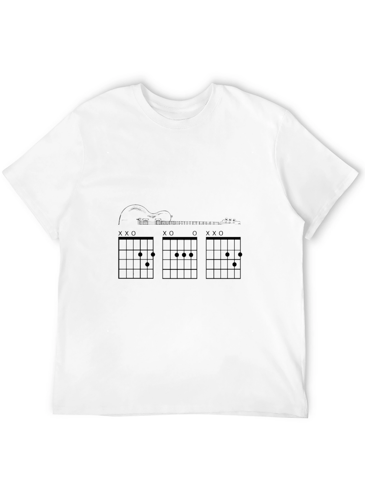 Guitar Chords Graphic Tee - Music Lover T-Shirt