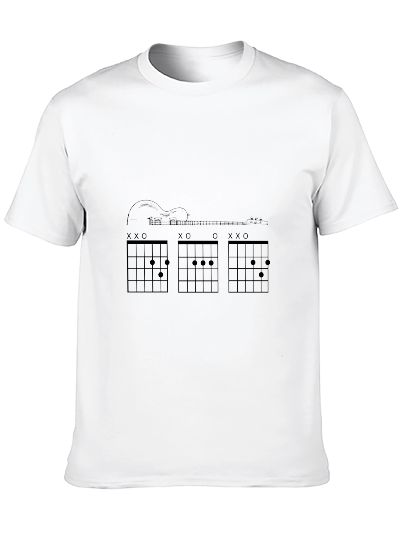 Guitar Chords Graphic Tee - Music Lover T-Shirt