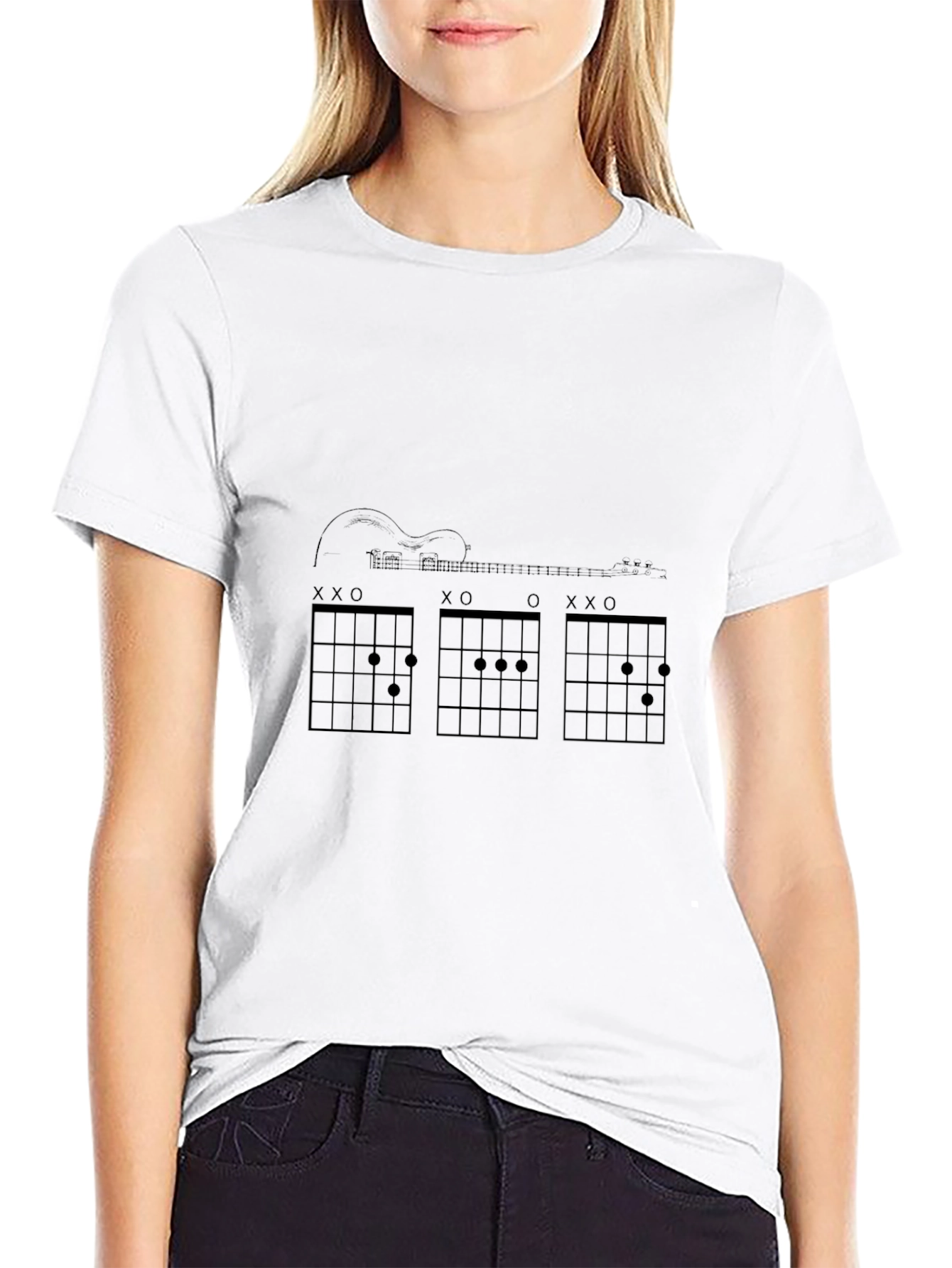 Guitar Chords Graphic Tee - Music Lover T-Shirt