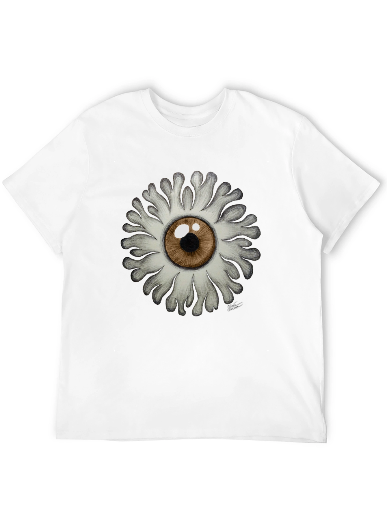 Eye Flower Graphic T-Shirt - Unique Design!