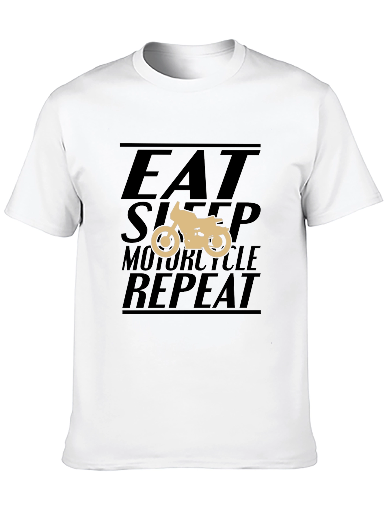 Eat Sleep Motorcycle Repeat Black T-Shirt
