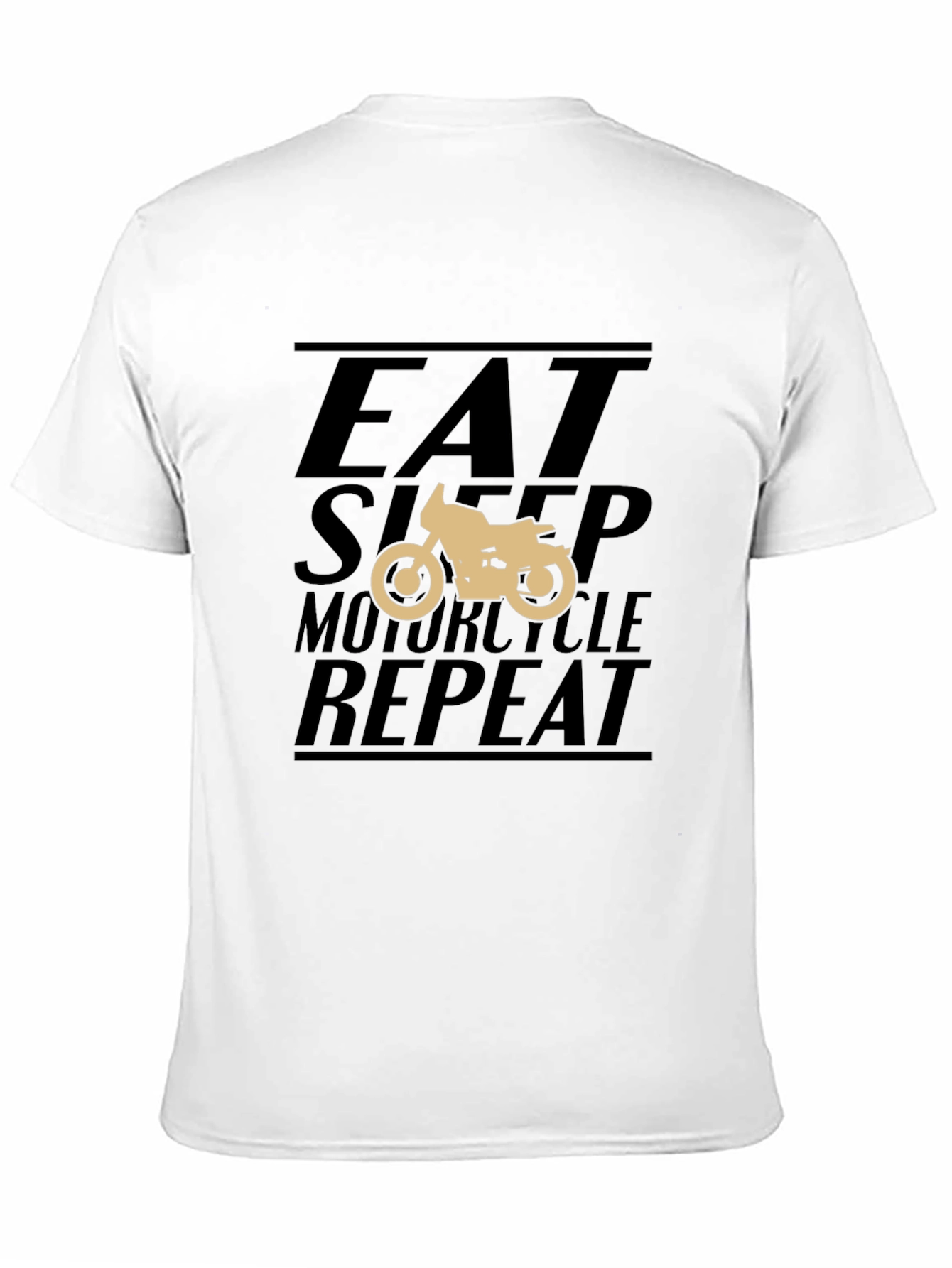 Eat Sleep Motorcycle Repeat Black T-Shirt