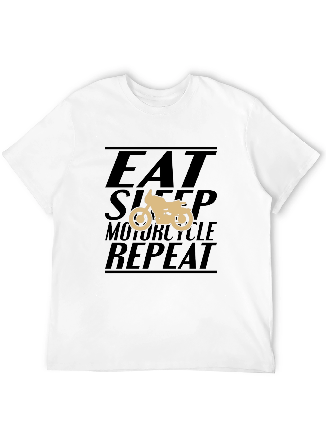Eat Sleep Motorcycle Repeat Black T-Shirt