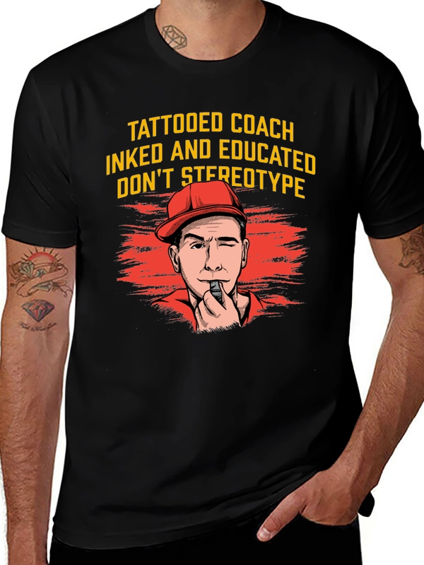 Tattooed Coach Graphic Tee
